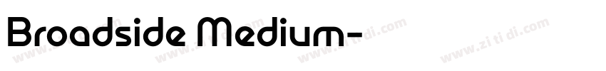 Broadside Medium字体转换